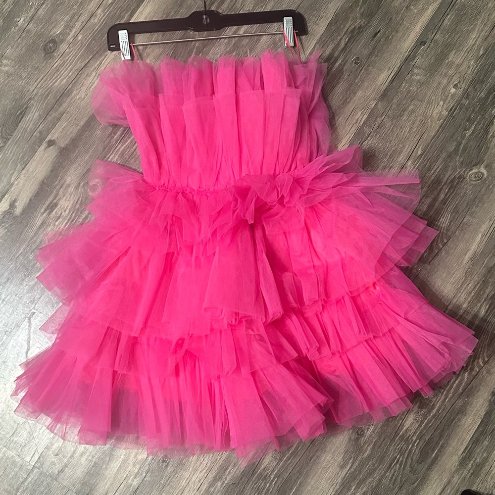 Vici Bright Pink Tulle Dress XS